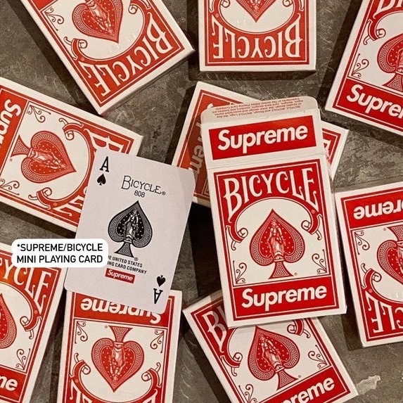 2021 F/W Supreme Bicyle Mini Playing cards 撲克牌