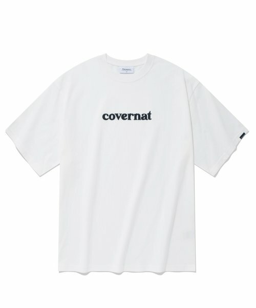 COVERNAT 黑字LOGO T恤 短袖 白色