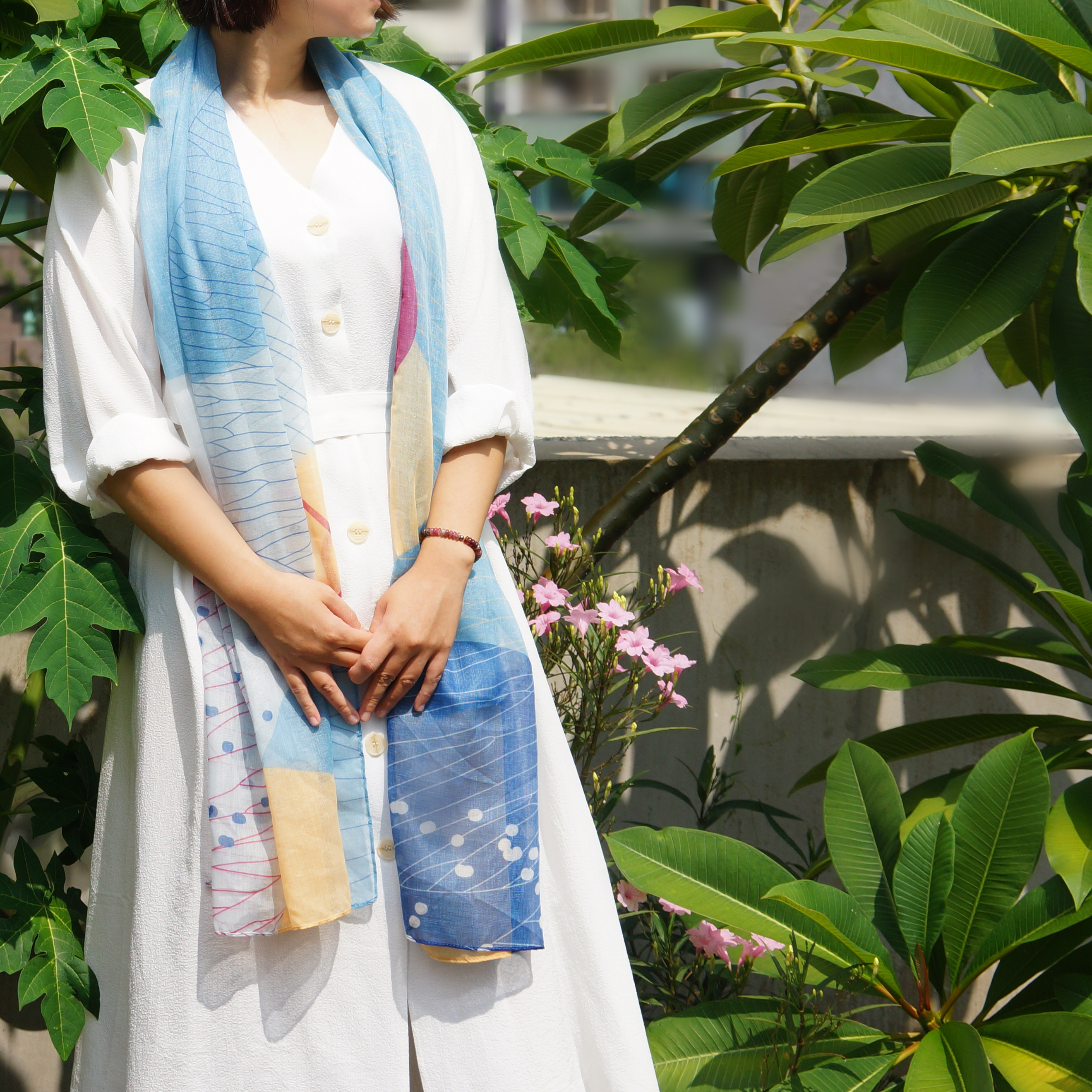 台灣 只有蕨｜蕨印飄逸圍巾