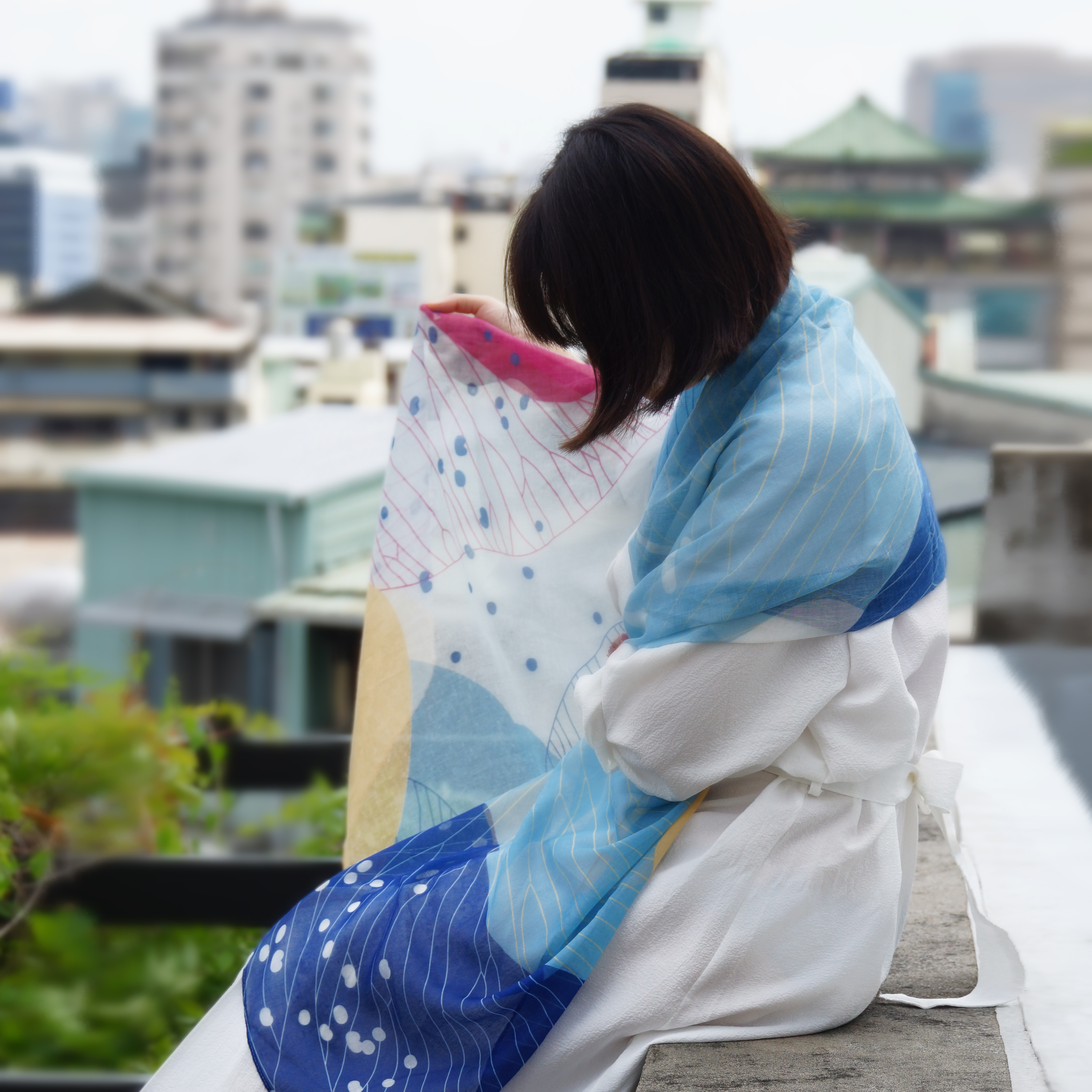 台灣 只有蕨｜蕨印飄逸圍巾