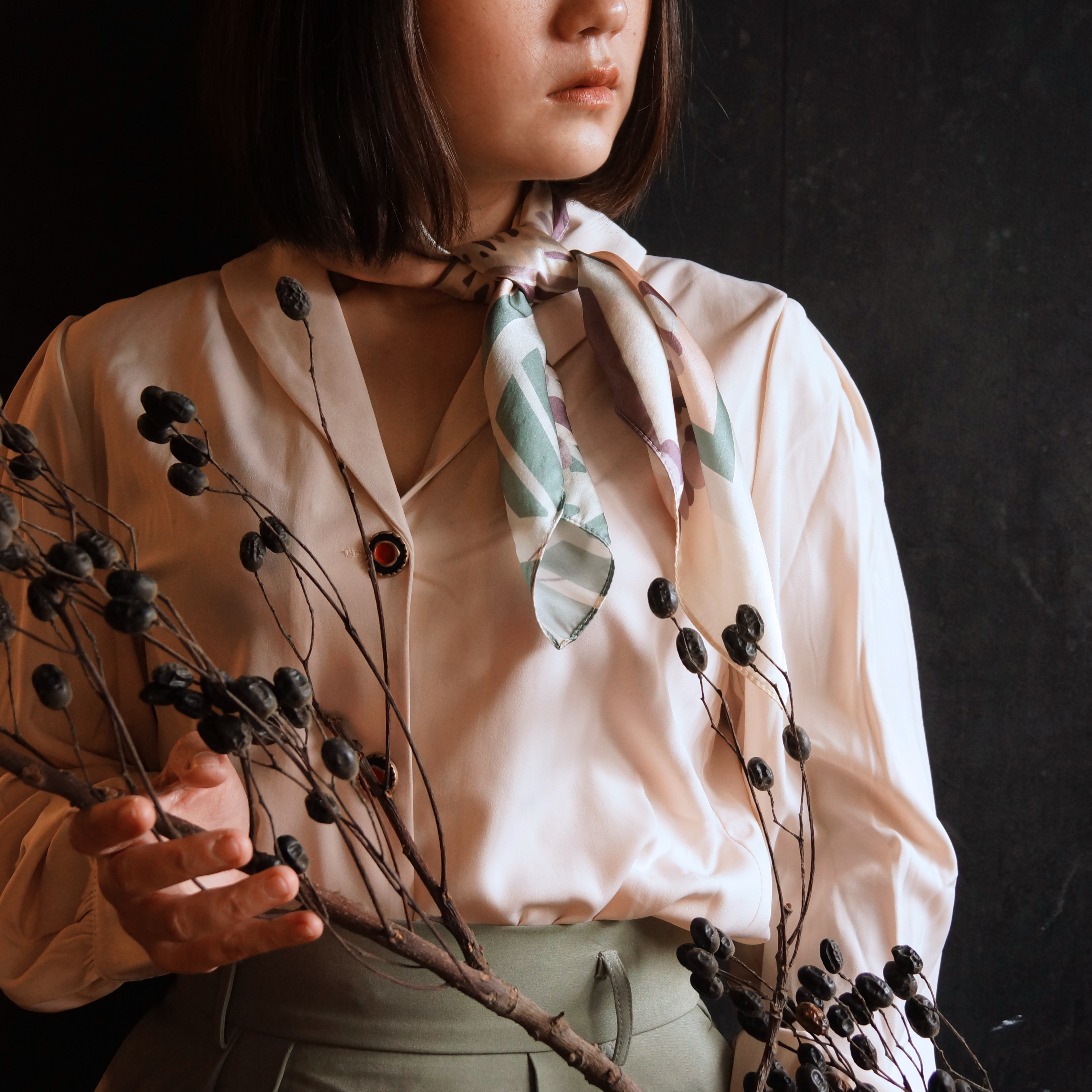 台灣 只有蕨｜蕨戀真絲絲巾