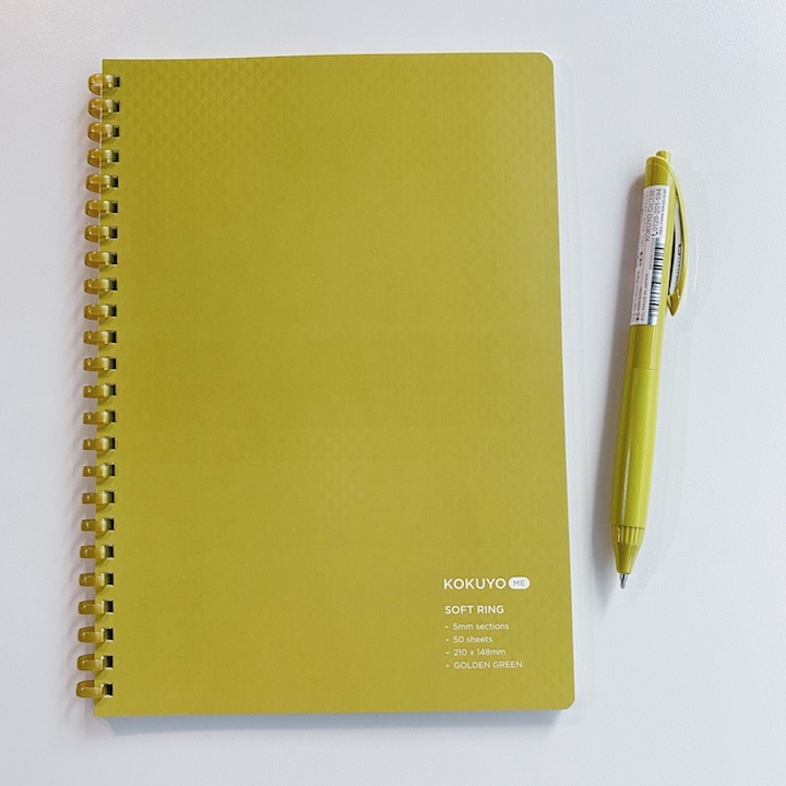 草綠色 軟線圈筆記本 A5 方格｜KOKUYO ME