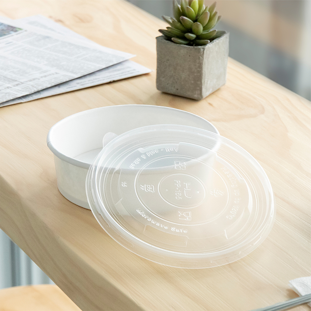 PP圓便當盒霧面平蓋HJ  165口徑