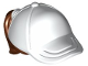 Lego 35660pb03 Minifigure, Hair Combo, Hair with Hat, Ponytail with White Ball Cap Pattern