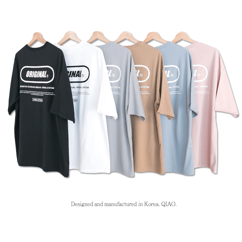 初代 ORIGINAL 純印 神級單品 落肩五分T ↗採用升級細絨棉