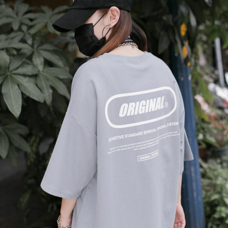 初代 ORIGINAL 純印 神級單品 落肩五分T ↗採用升級細絨棉