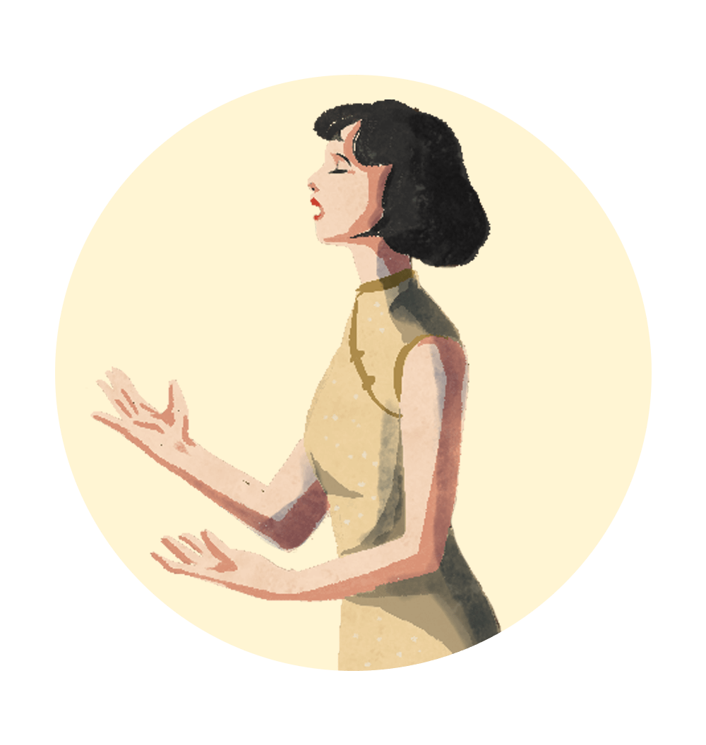 故事背景設定在日治時期的台灣大稻埕，插畫展現濃郁迷人的復古風情