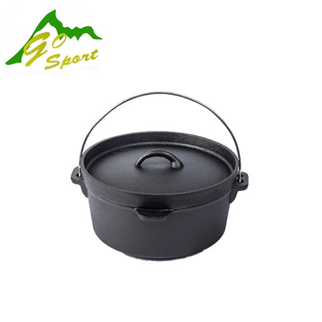 【絕版品】Go Sport 40445 鑄鐵鍋 25.5*12CM 堅固耐用/一鍋多用/炊具/登山/露營 51Z40445