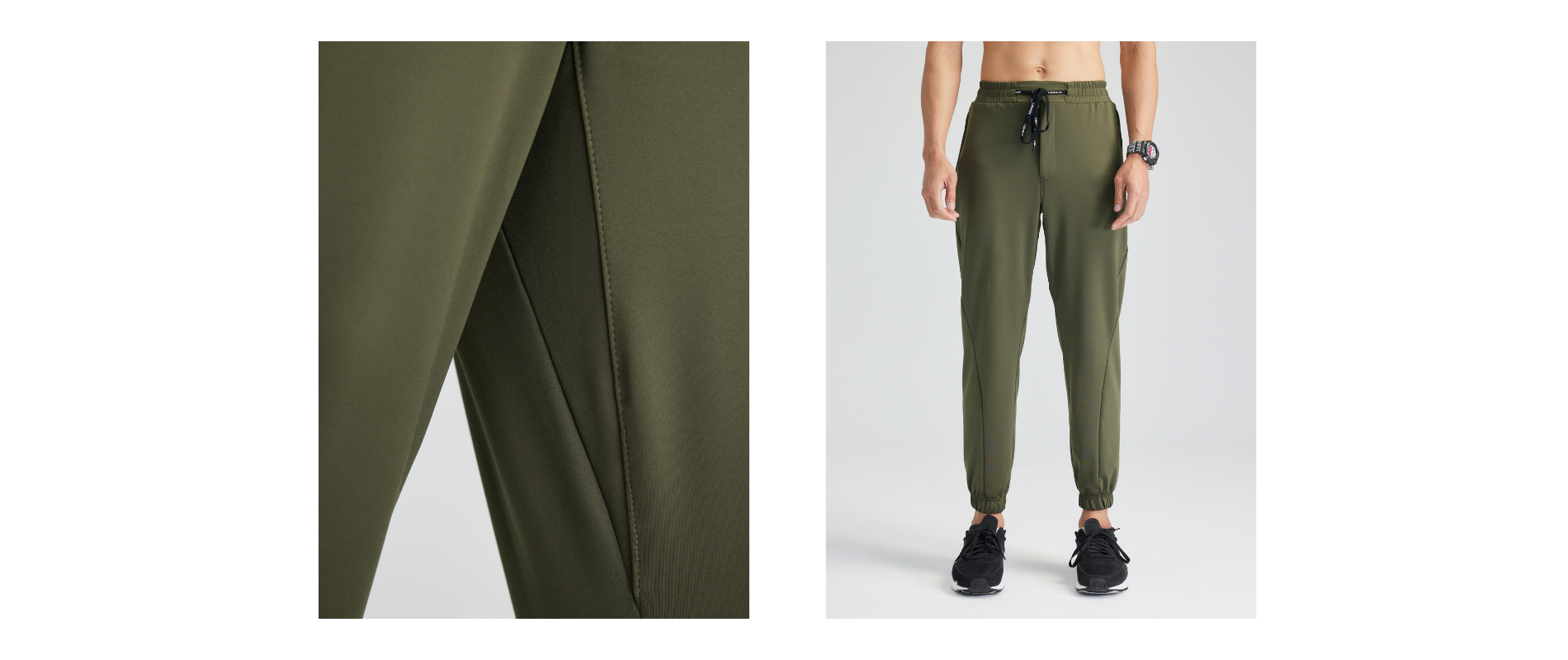 褲檔與斜邊線設計