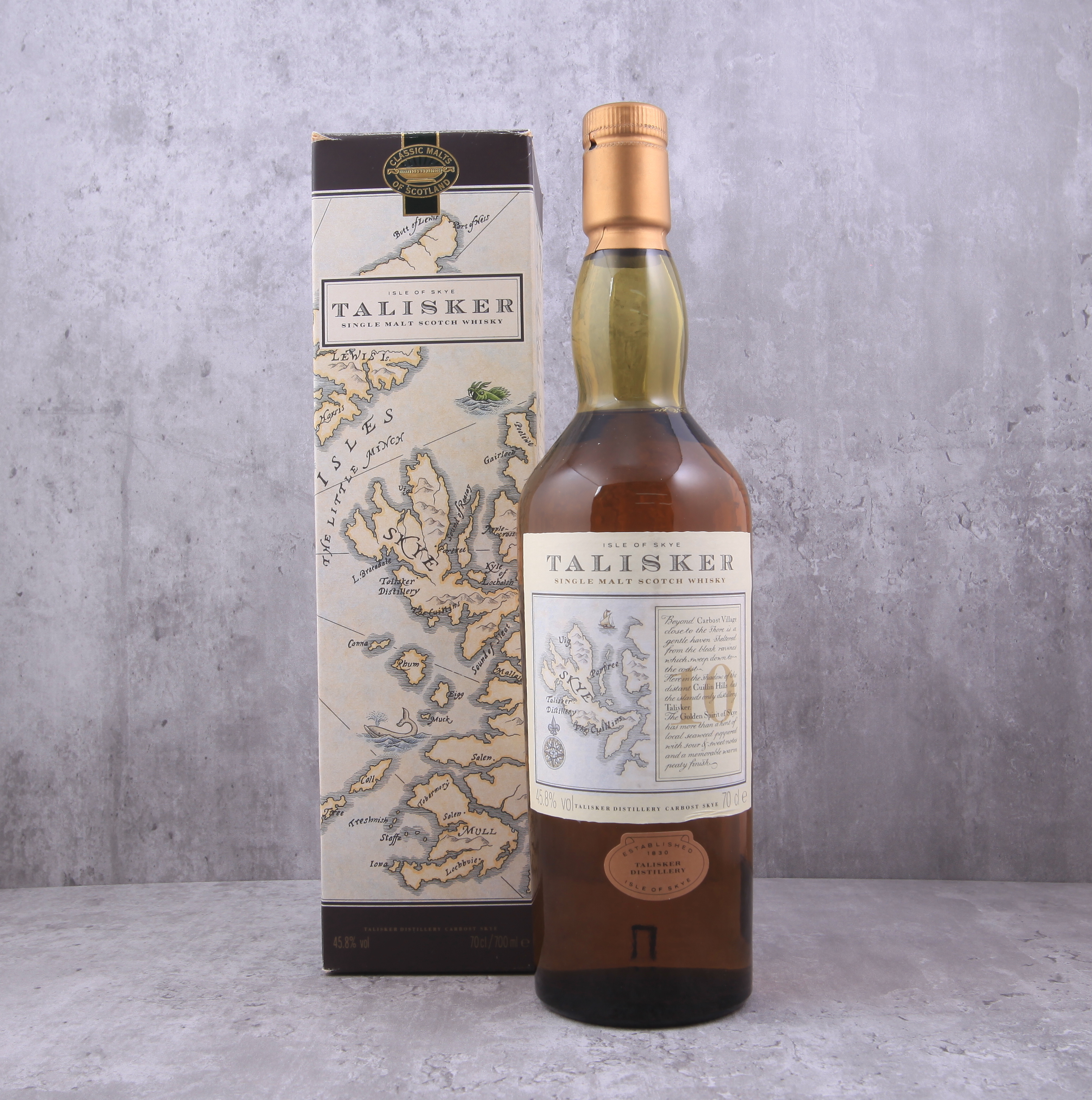 Talisker 10YO Map Label 45.8% 1L @