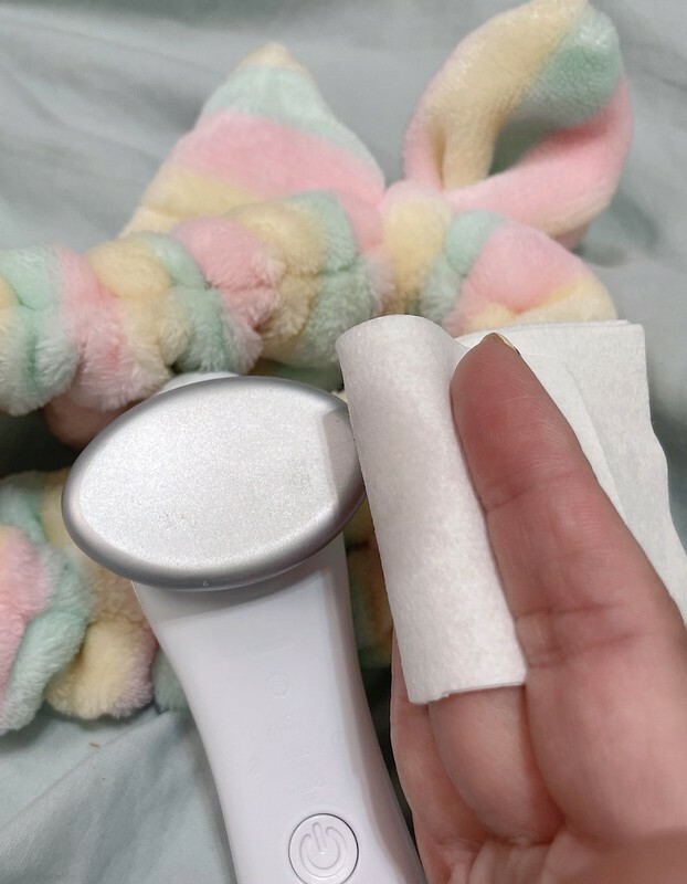 野姜花胡蝶+波掬子推薦冷暖緊膚震動按摩美容導入儀，保養事半功倍