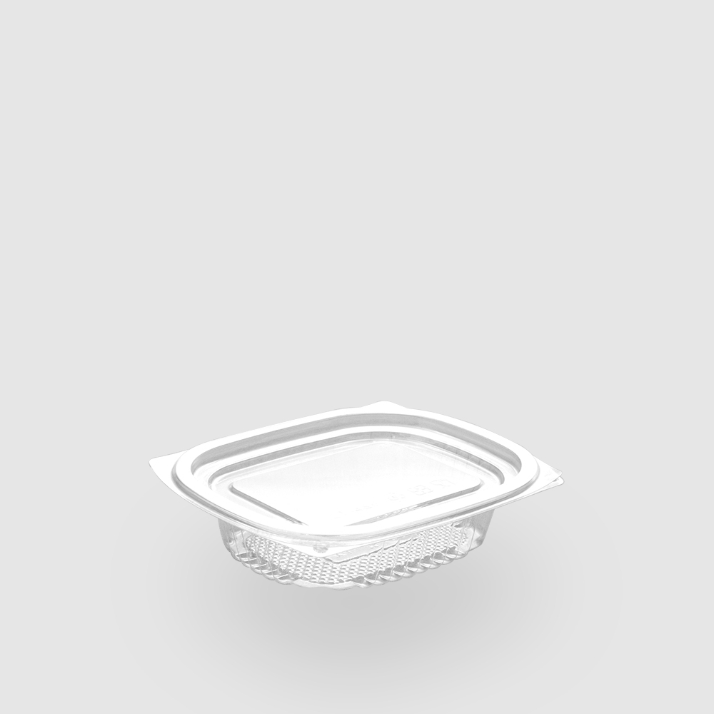 塑膠透明沙拉盒-LT 方形平蓋 4oz