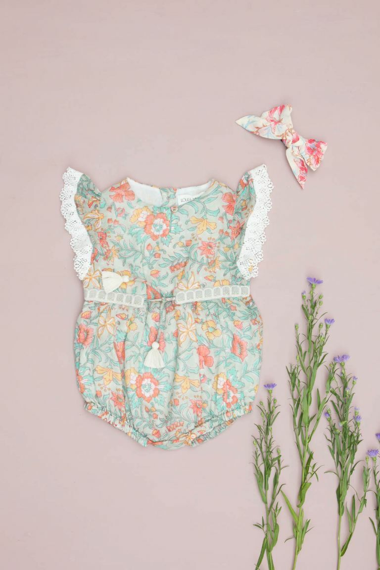 Louise Misha-Mayalia Baby  Jumpsuit包屁洋裝(Water Flowers)