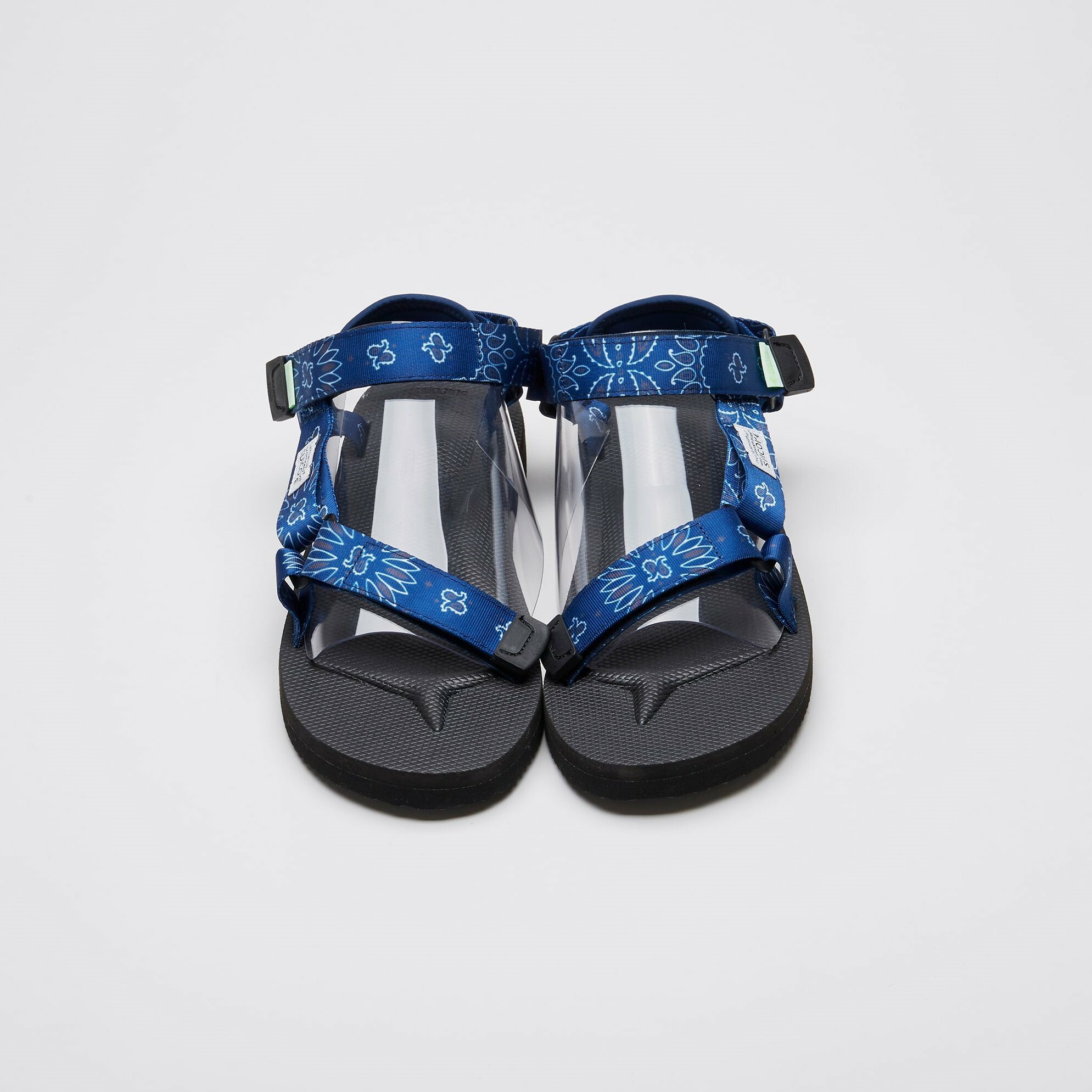 [出清商品售出無退換] SUICOKE DEPA-CAB-PT02 OG-022CPT02 海軍藍 變形蟲 圖騰 抗菌內裡 尼龍 魔鬼氈 涼鞋【SK22022CPT2NY】