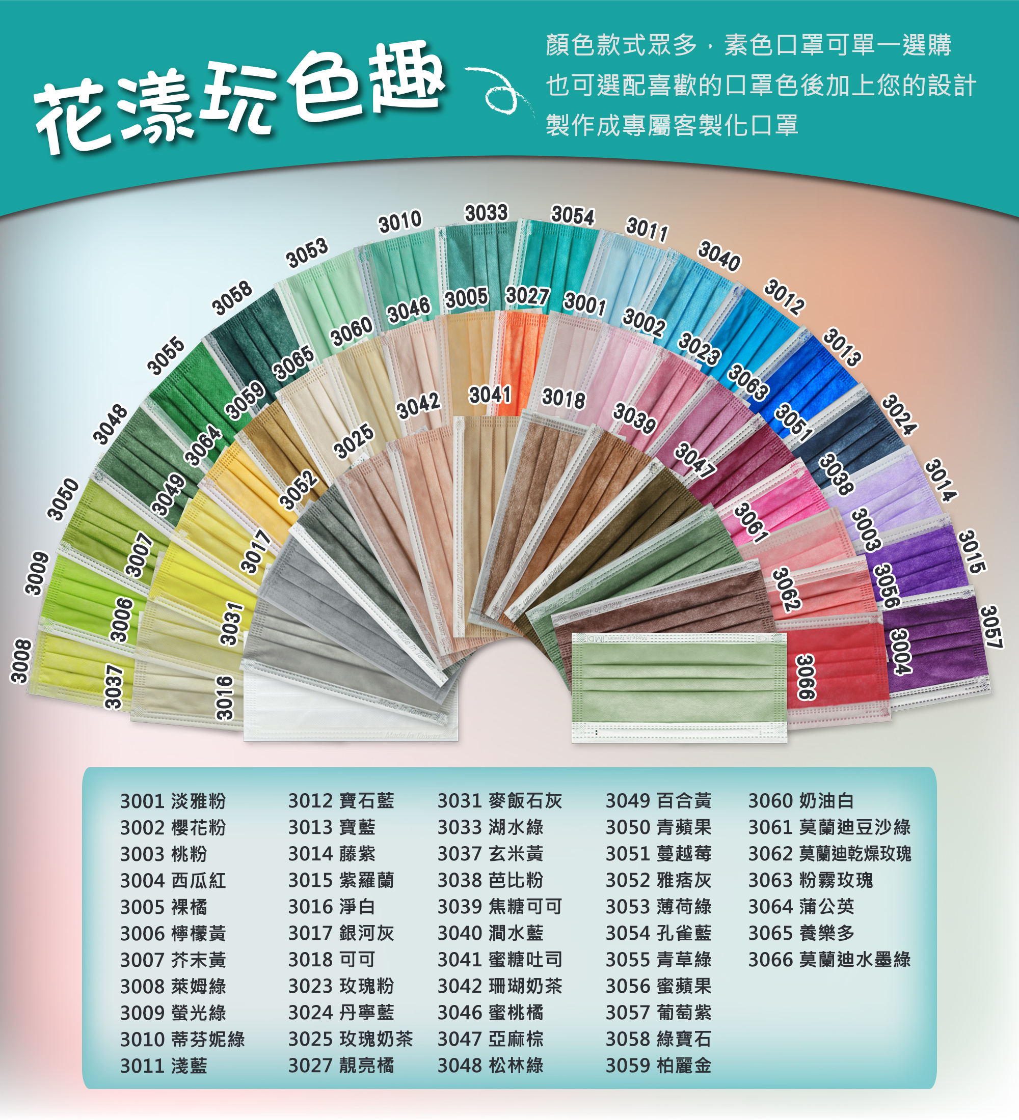 花樣玩色趣,客製化口罩印花,TTRI檢測合格,防護口罩,符合CNS14774標準,CNS14775,台灣製造,Made in Taiwan,MD,雙鋼印,醫用口罩,醫療口罩,客製化口罩,口罩印刷,口罩印花T恤,素T,短t,純棉,印衣服,台北印T恤
