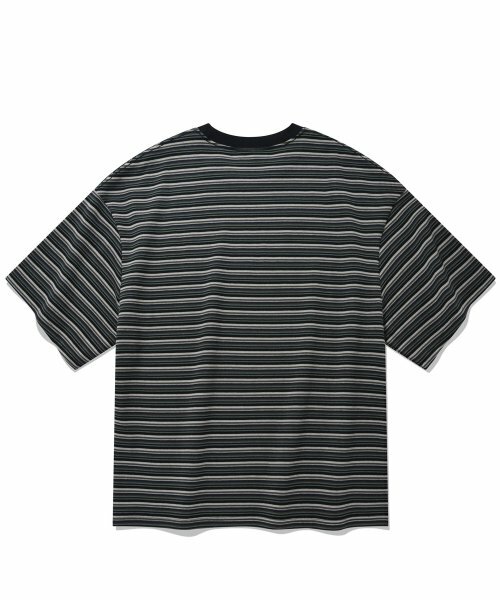 COVERNAT 細條紋  T恤 短袖 黑色
