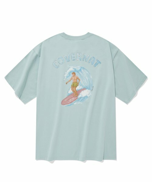 COVERNAT 繪圖衝浪者 T恤 短袖 藍色