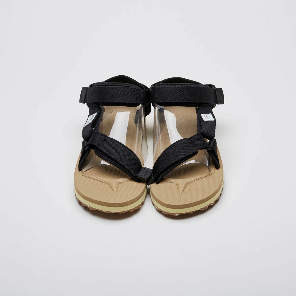 [出清商品售出無退換] SUICOKE DEPA-2CAB-ECO OG-022-2CEC 黑沙色 潑墨底 抗菌內裡 尼龍 魔鬼氈 涼鞋【SK220222CECKE】