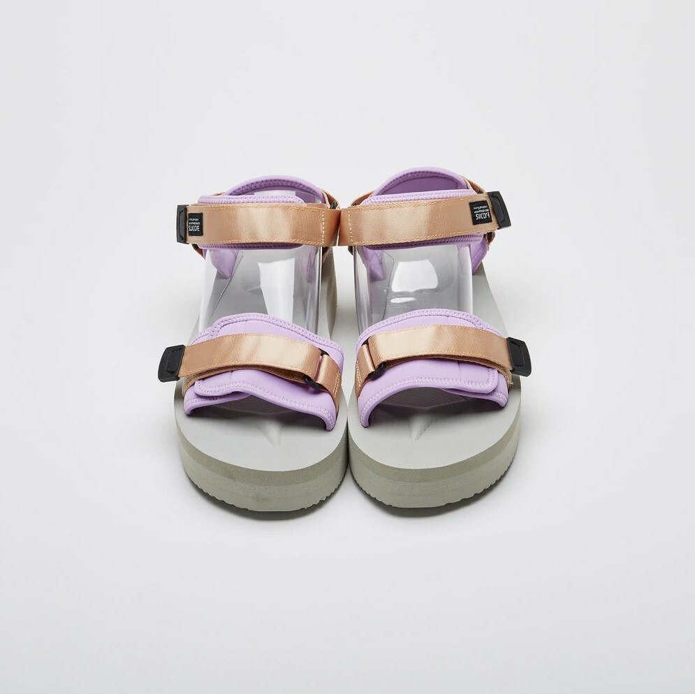 [出清商品售出無退換] SUICOKE CEL-VPO OG-064VPO 沙紫色 兩線 厚底 魔鬼氈 黃金大底 VIBRAM 涼鞋【SK22064VPOBP】