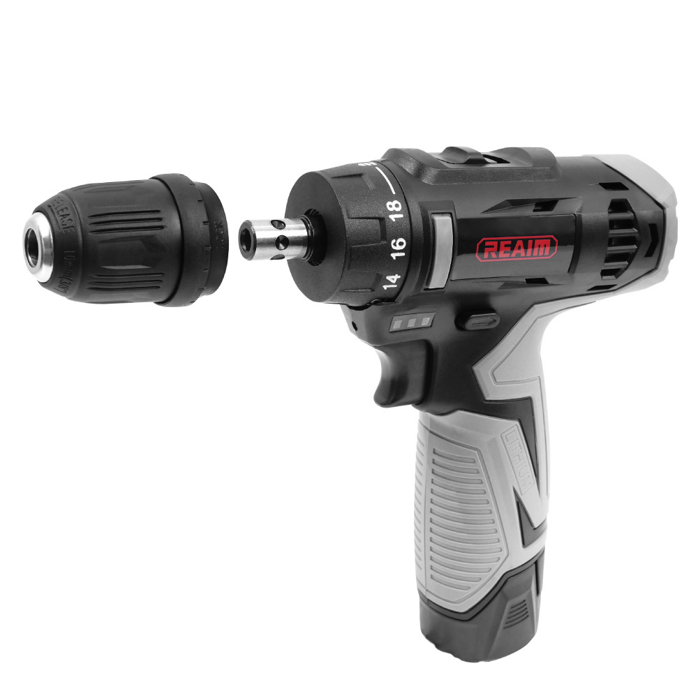 REAIM 萊姆12V雙夾頭雙鋰電鑽起子機