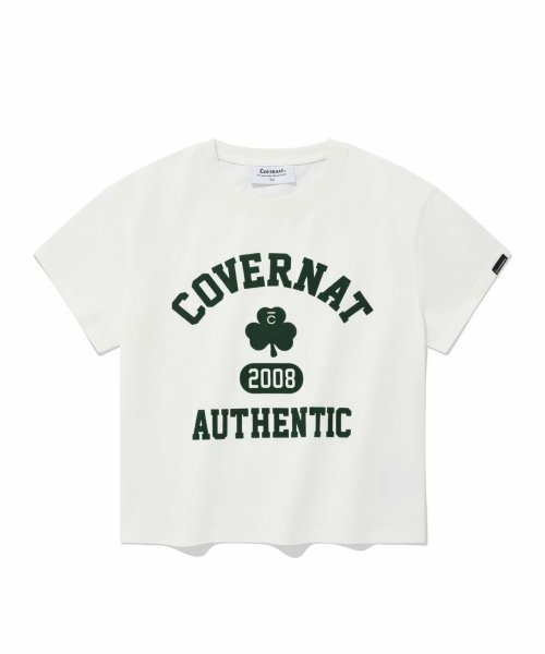 COVERNAT Crop Ivy Clover 短袖 白色