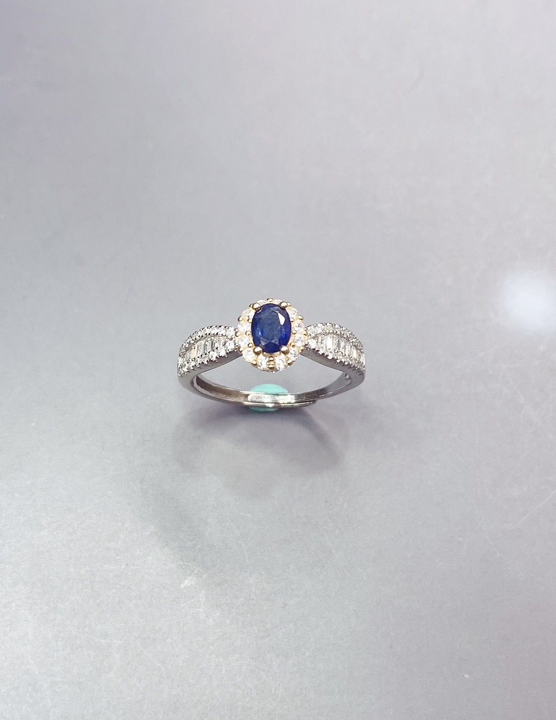 皇室高尚02丨藍寶石銀戒丨九月