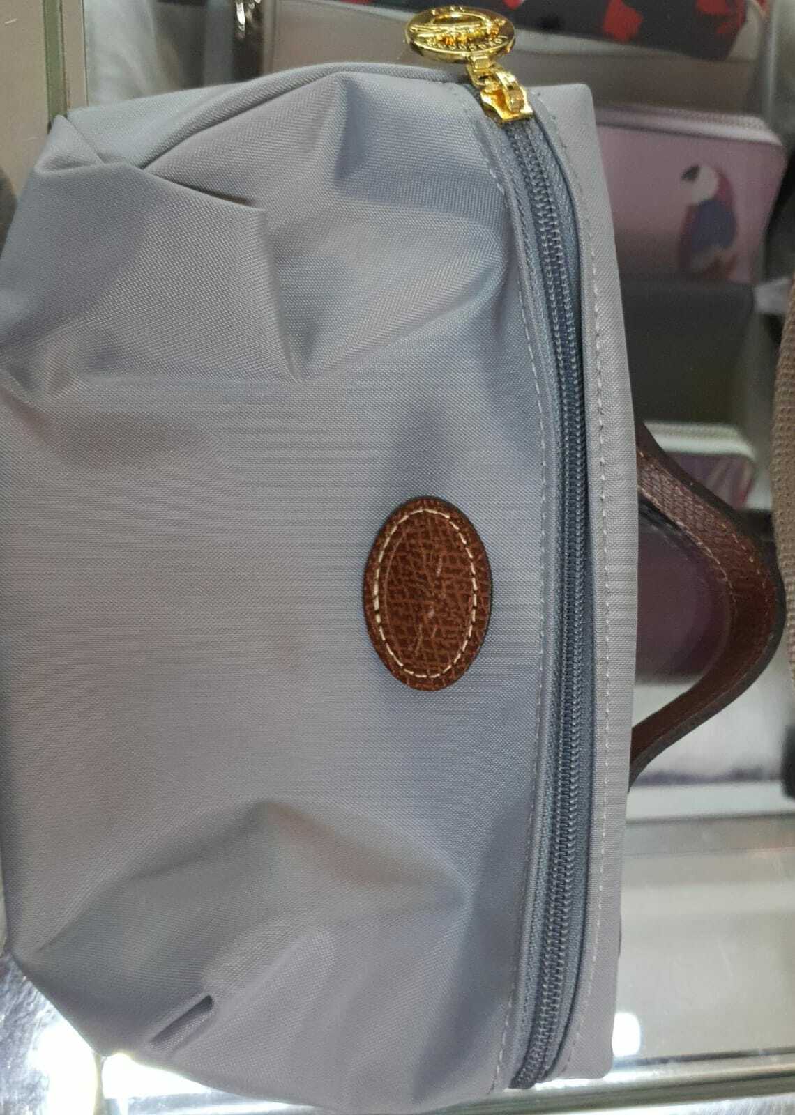 [S] LONGCHAMP LE PLIAGE COSMETIC POUCH, GREY, SLC24 (SLC24)