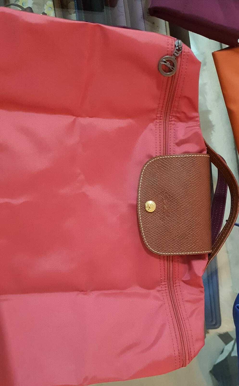 [S] LONGCHAMP LE PLIAGE SHORT HANDLE DOCUMENT BAG, PINK, SLC29 (SLC29)