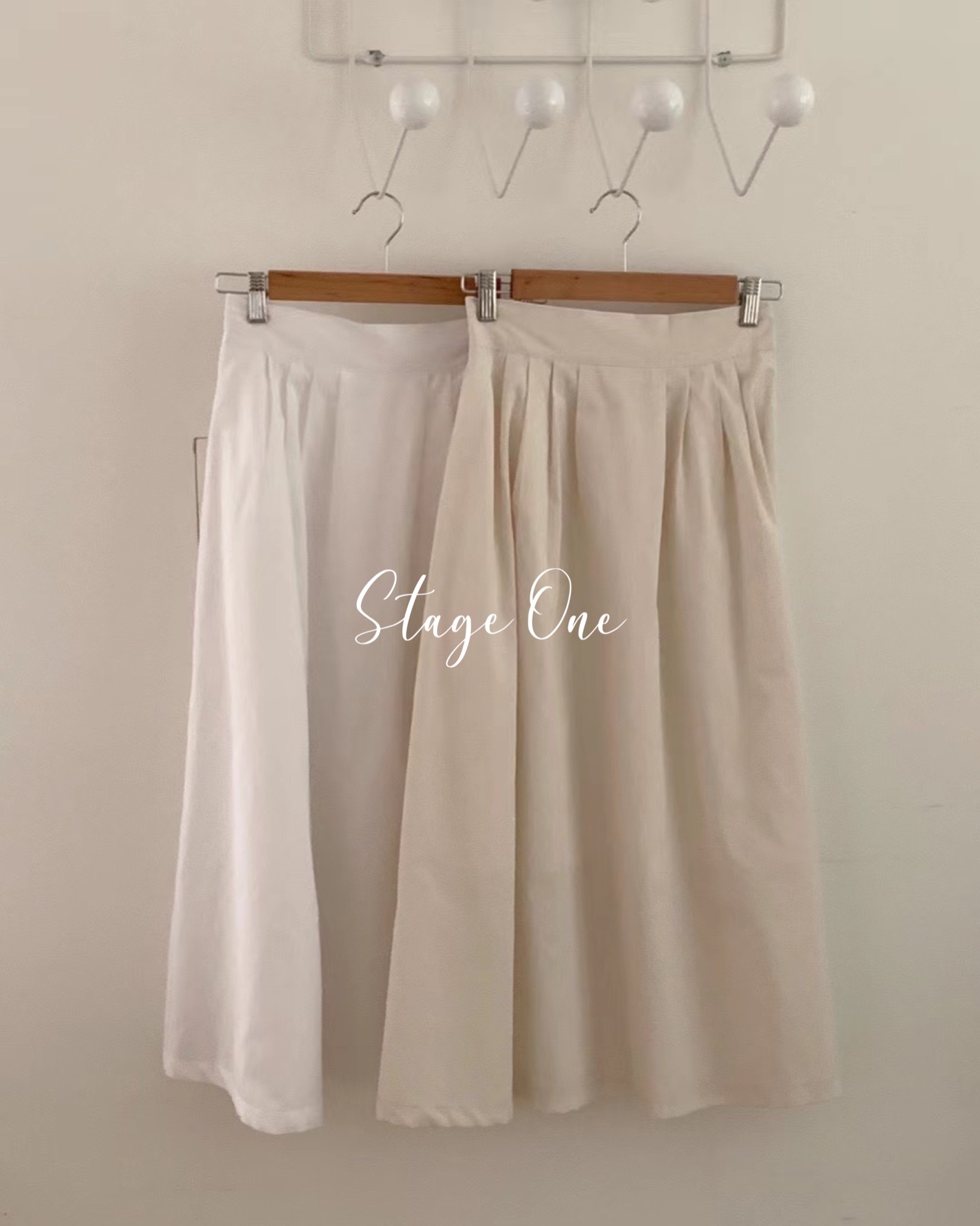 韓國製🇰🇷OP2088 疊褶橡筋頭棉質長裙