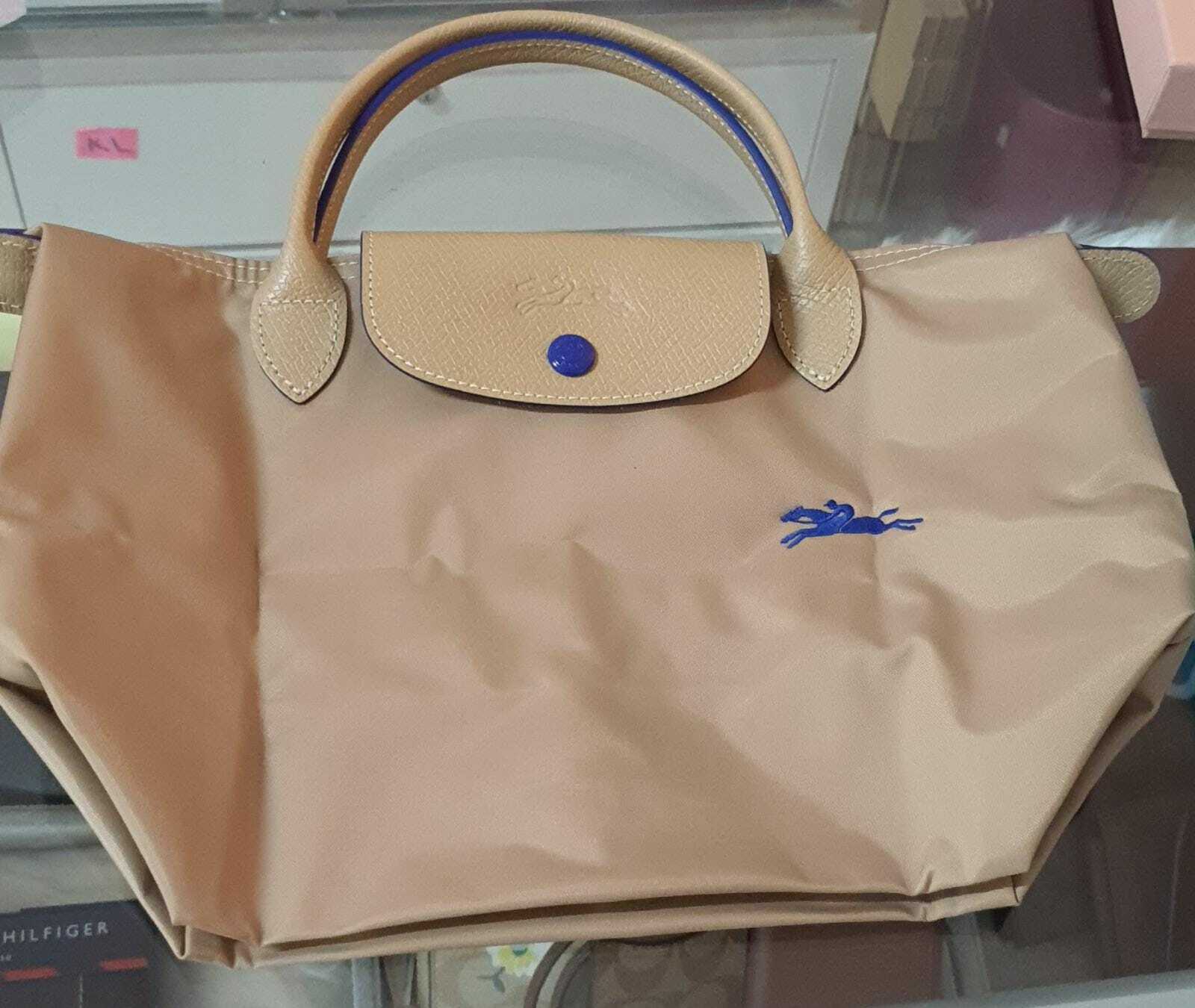 [S] LONGCHAMP LE PLIAGE SHORT HANDLE SMALL NO CROSSBODY, OLIVE, SLC33 (SLC33)