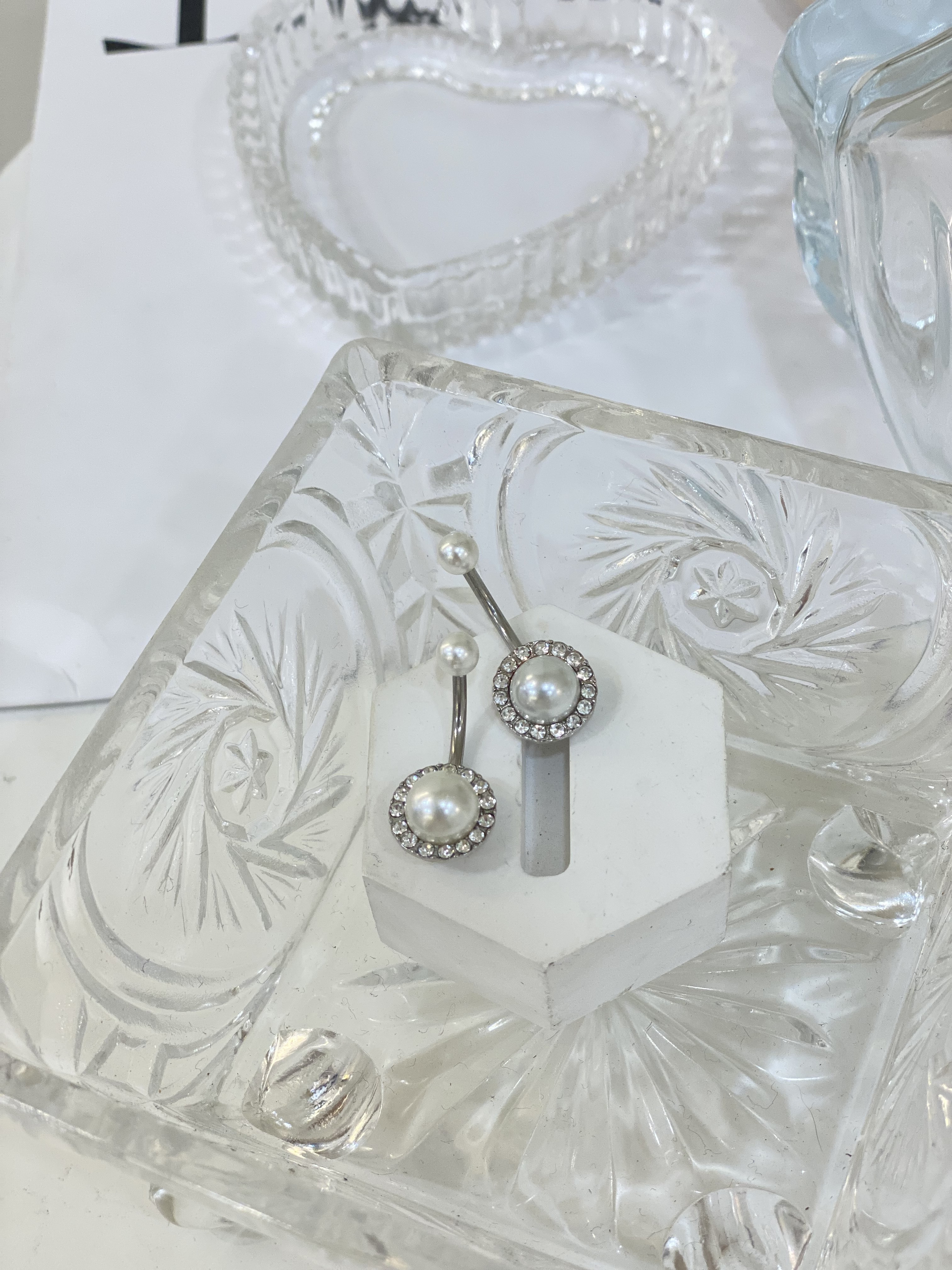 【全鋼】珍珠鑽肚環