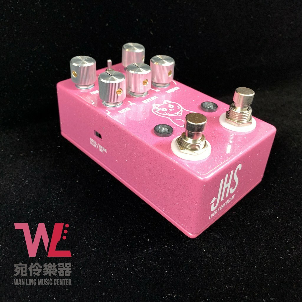 JHS Pink Lucky cat Delay 招財貓延遲效果器