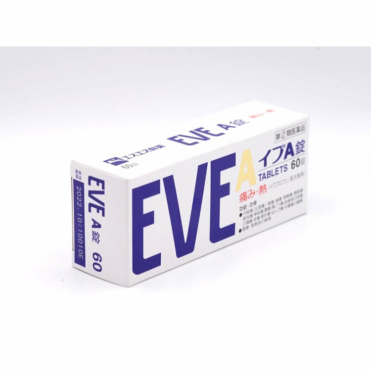 日本 SS 白兔牌 EVE A 錠 60錠｜頭痛・生理痛・發熱日常緩解止痛藥