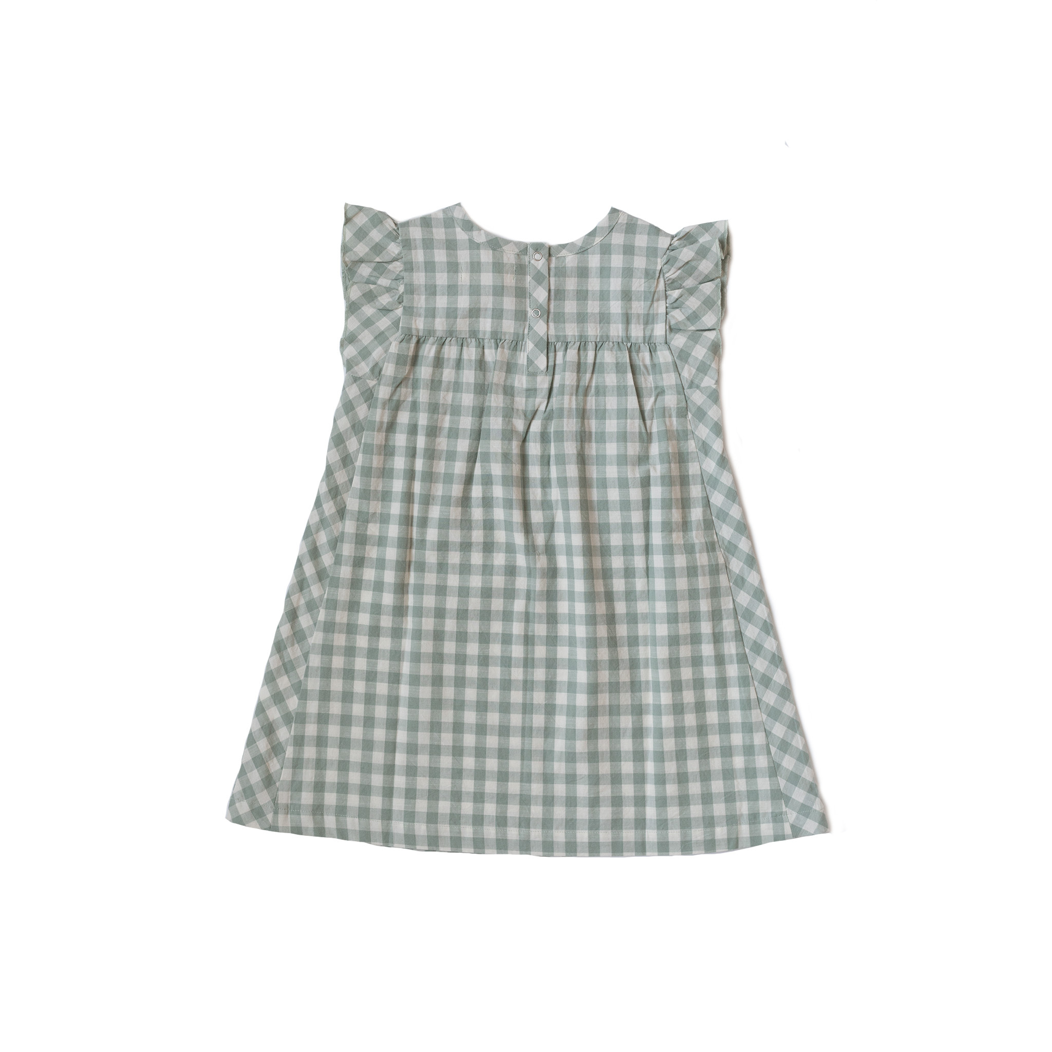 PEHR - Checkmate Flutter Dress（Sage）