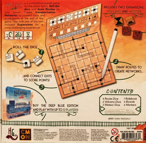 Railroad Ink: Blazing Red Edition