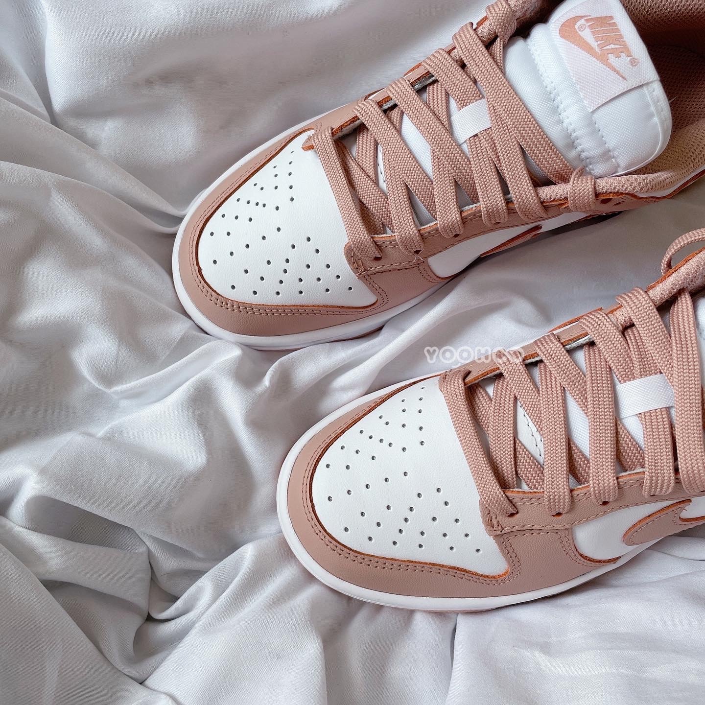 零碼現貨，24CM┃女鞋 W NIKE DUNK LOW Rose Whisper 玫瑰粉 白粉 低筒 DD1503-118