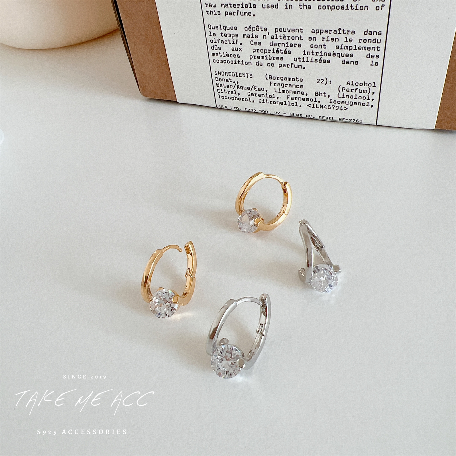 流光姿態｜純銀針耳環