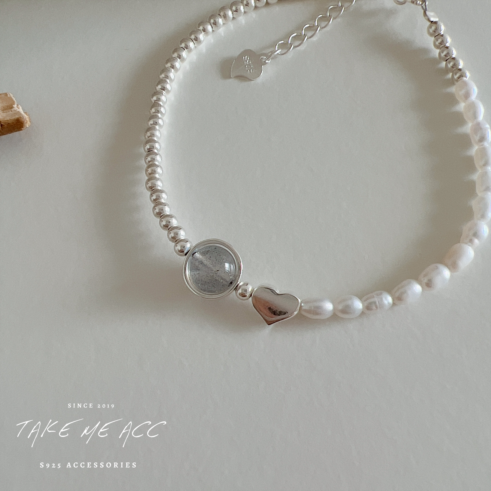 閃爍月光石｜純銀手鍊