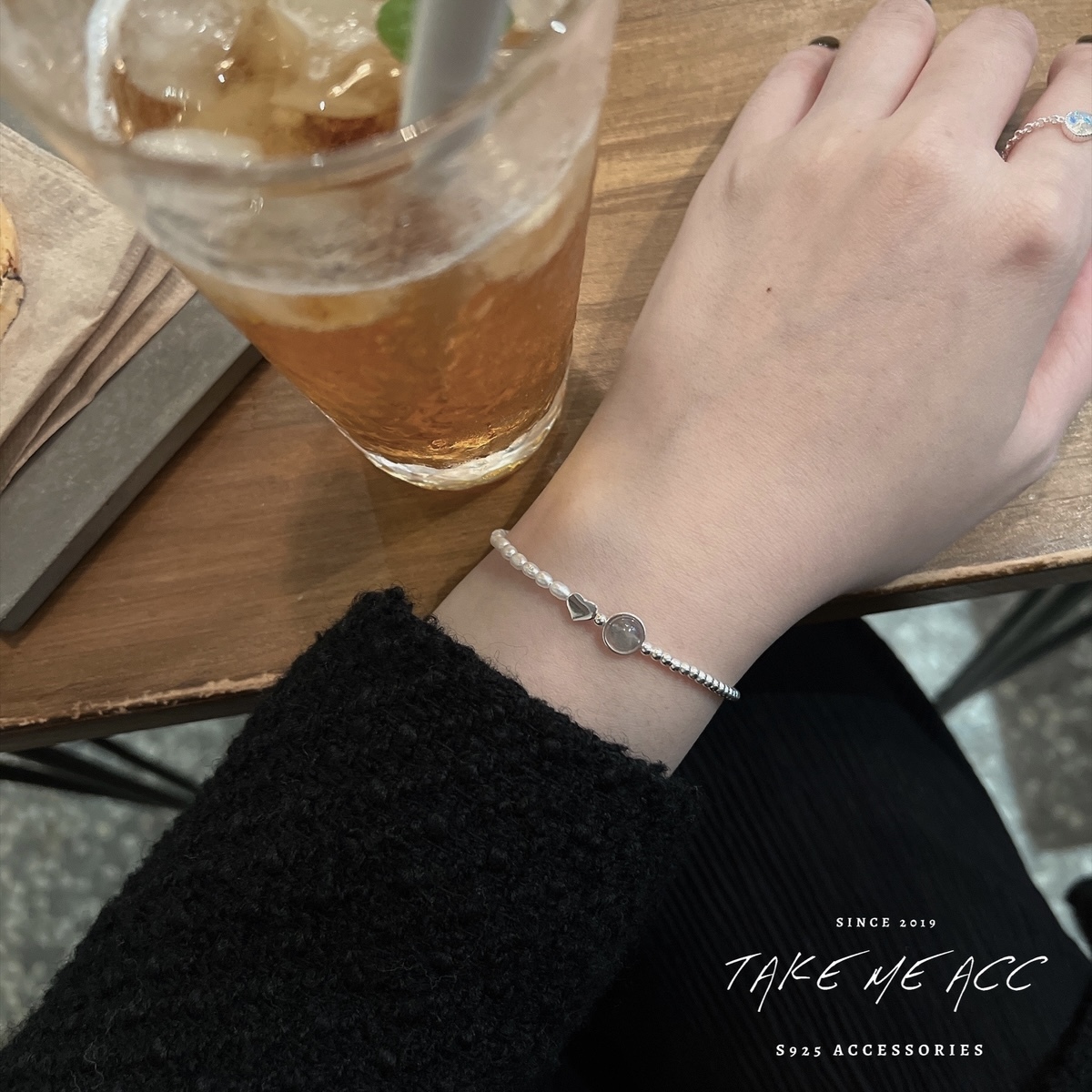 閃爍月光石｜純銀手鍊