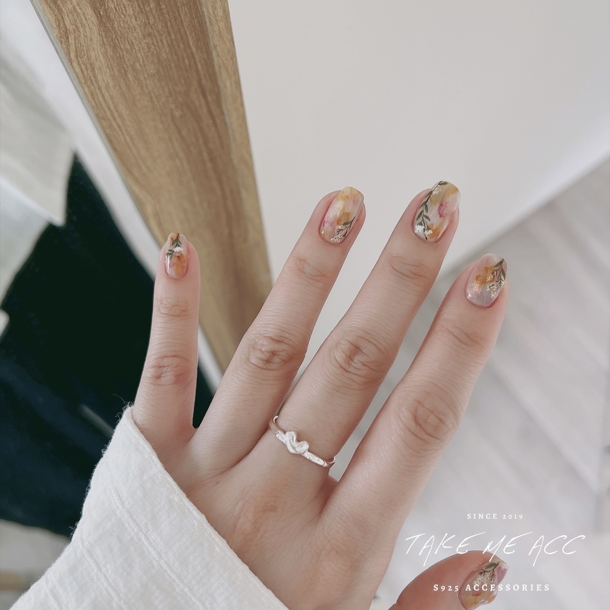 不規則愛心｜純銀戒指