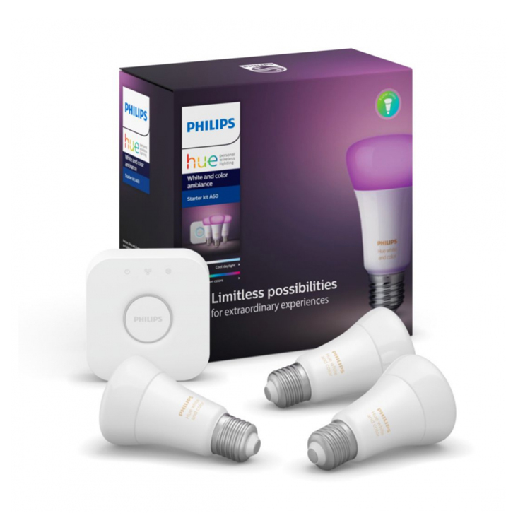 Philips 飛利浦 HUE 9W E27 White & Color Ambiance Bulb Starter Kit (Bluetooth) 入門套件 A60