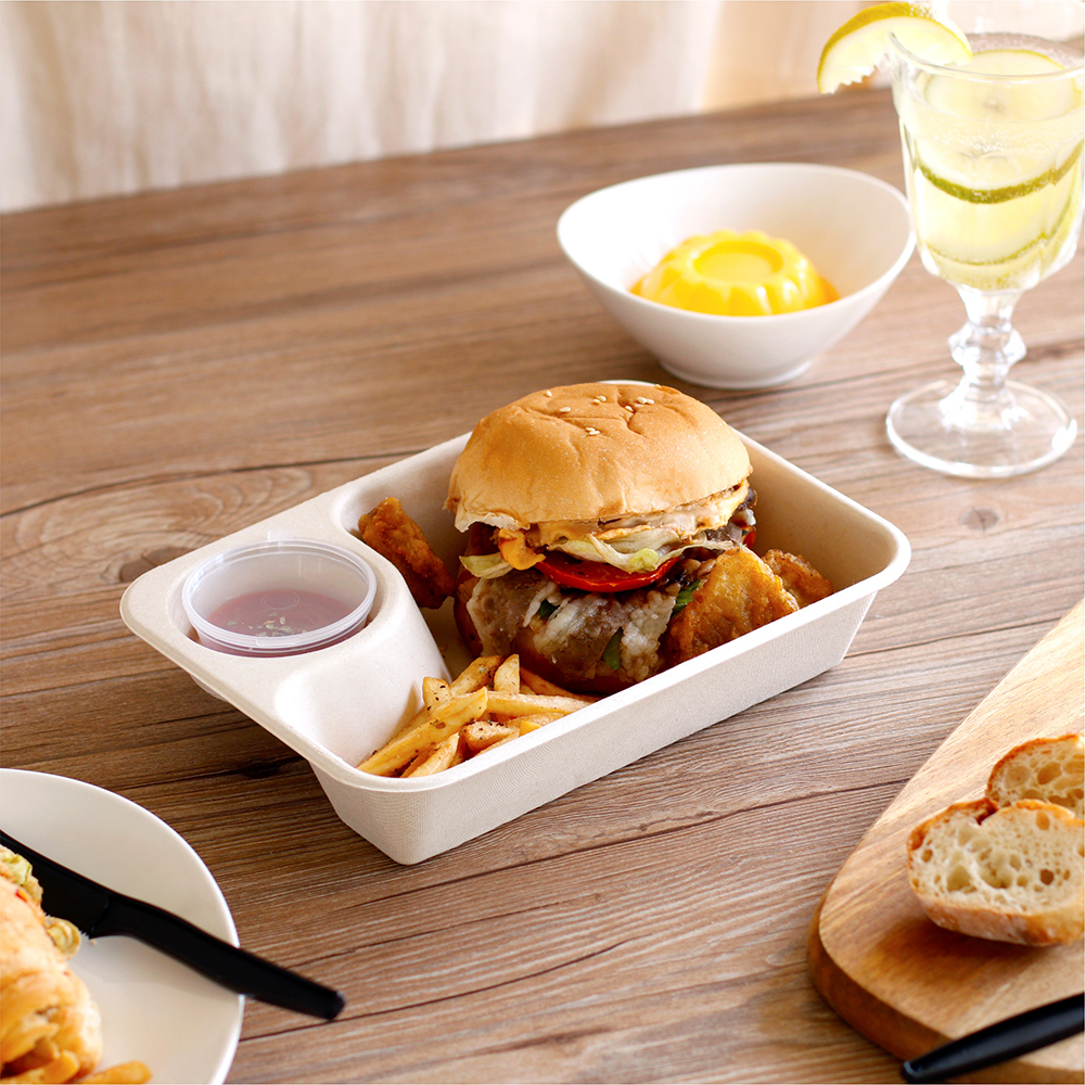 植纖醬料格餐盒 850ml 32號