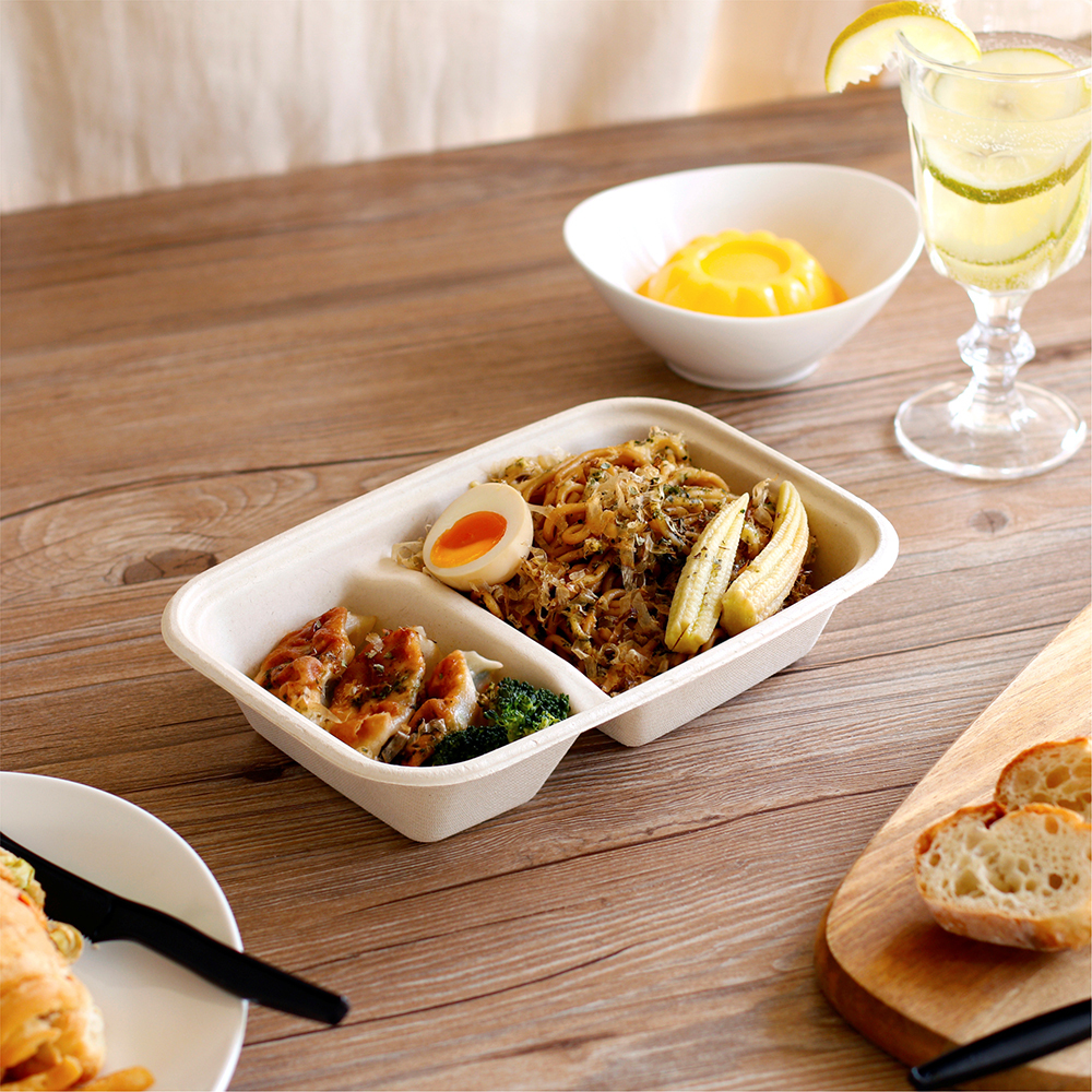 植纖餐盒 二分格 750ml 28號