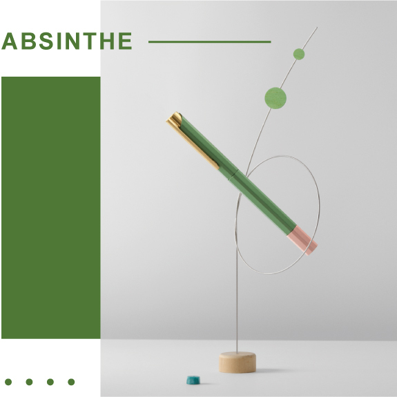 物外YSTUDIO風格核心系列雙六角鋼珠筆探索綠