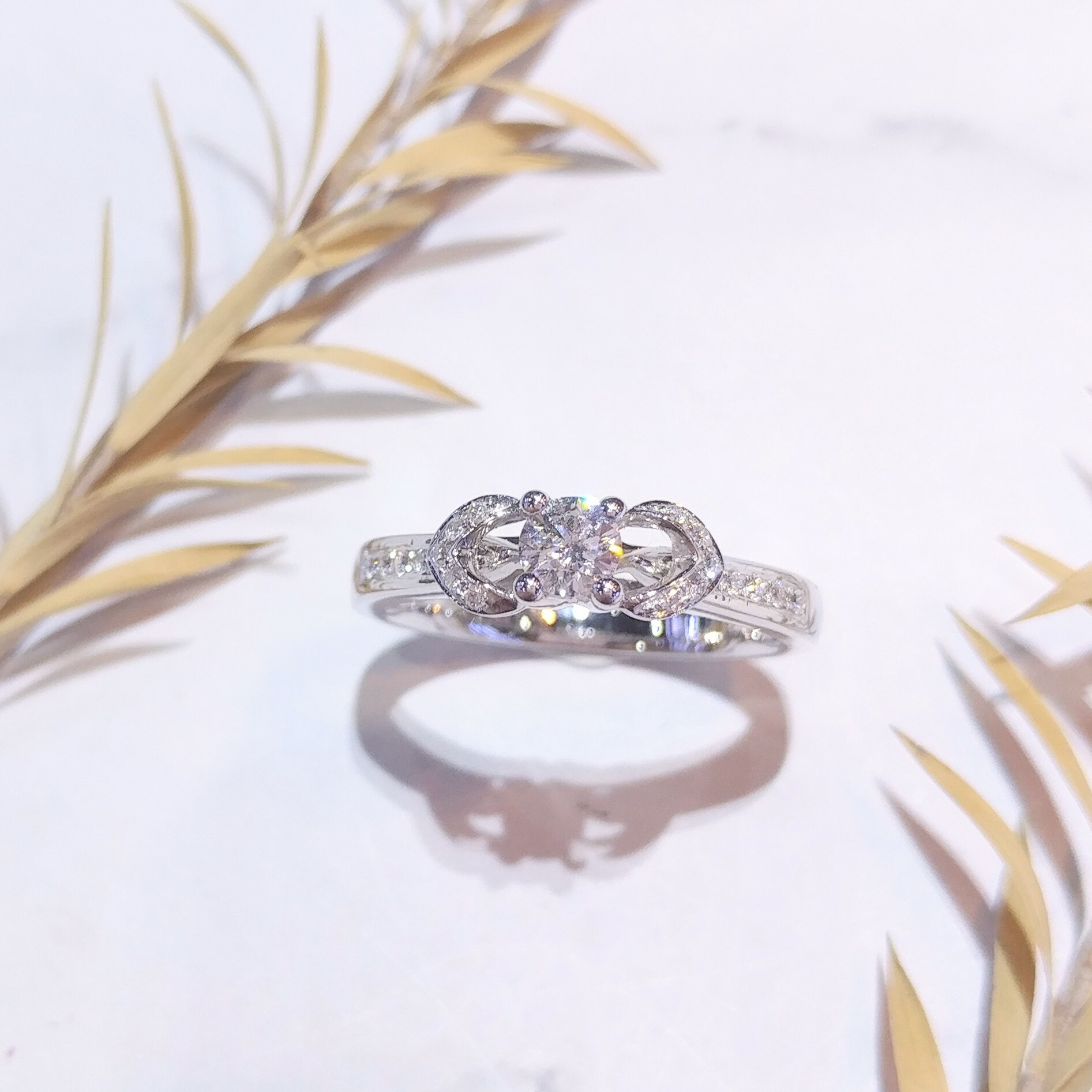 18K White Gold 0.18ct Diamond Ring