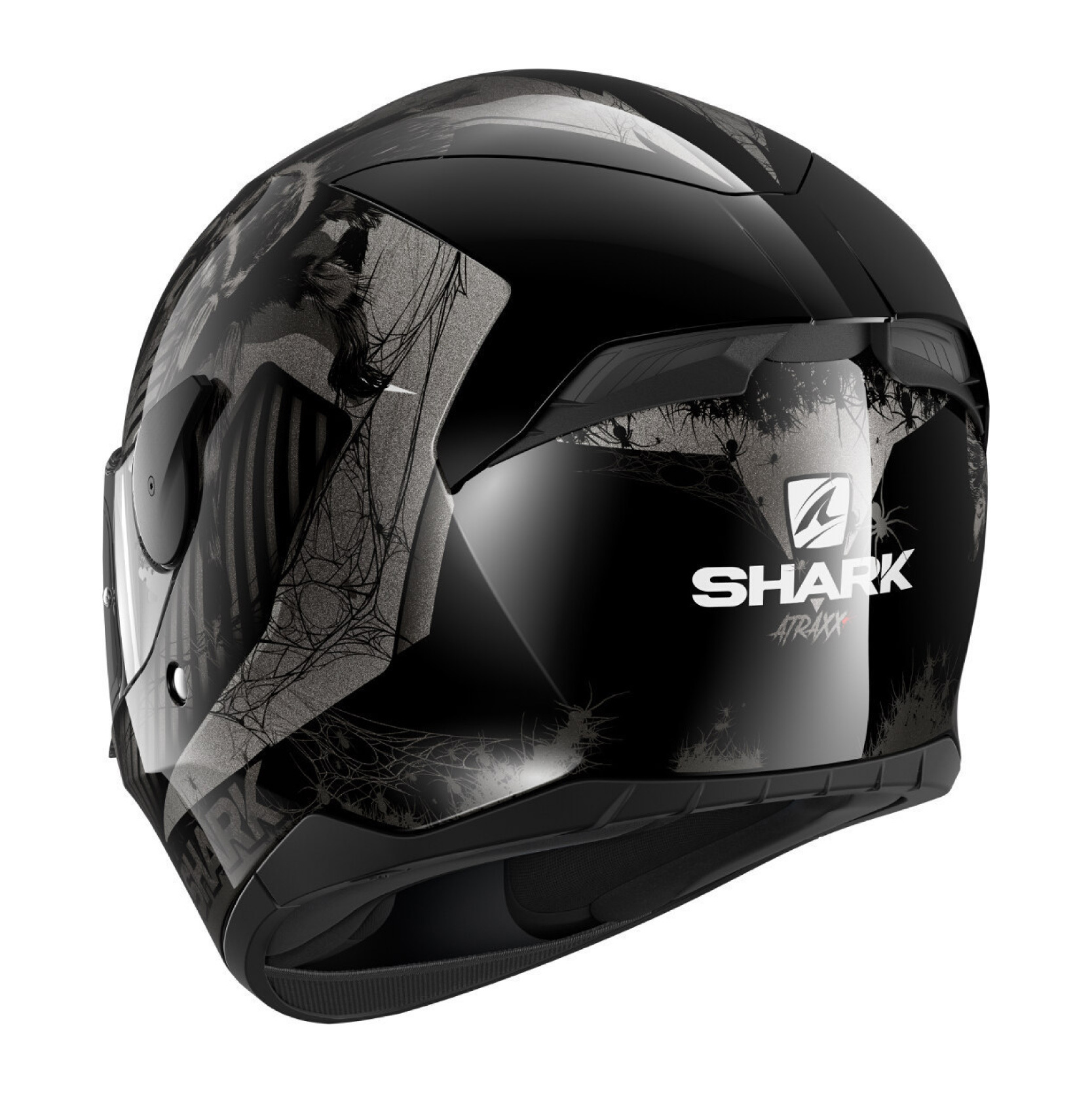 安信騎士|SHARK D-SKWAL 2 彩繪Atraxx 黑灰銀全罩安全帽HE4058 KAS