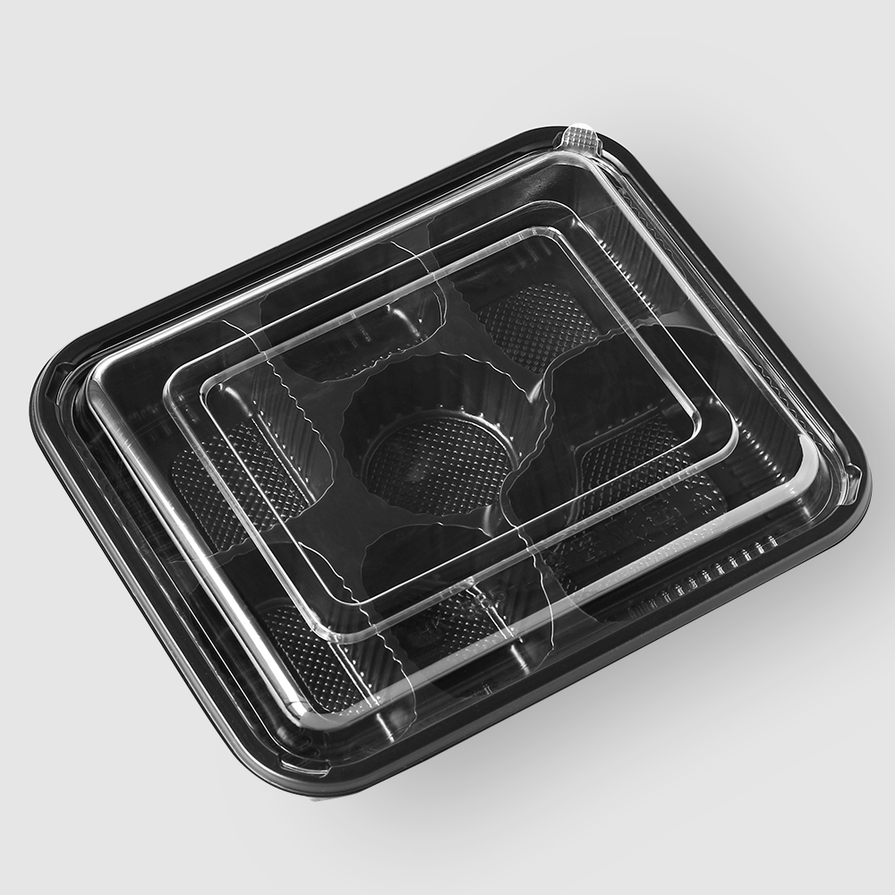 塑膠長方型便當盒 七分格 1200ml 26號