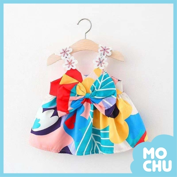 塗鴉花朵吊帶洋裝(兩色)