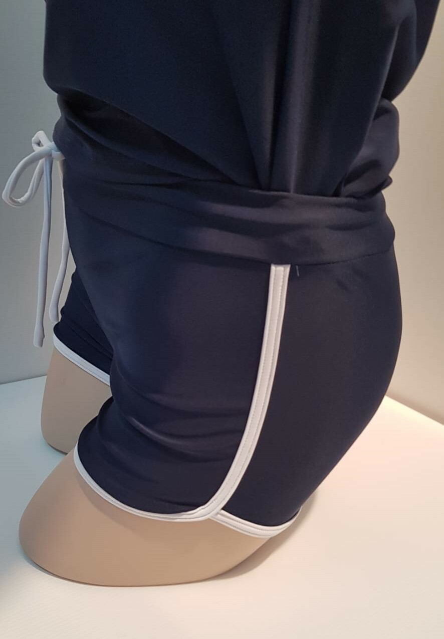 大女長袖2件短褲D042綠
