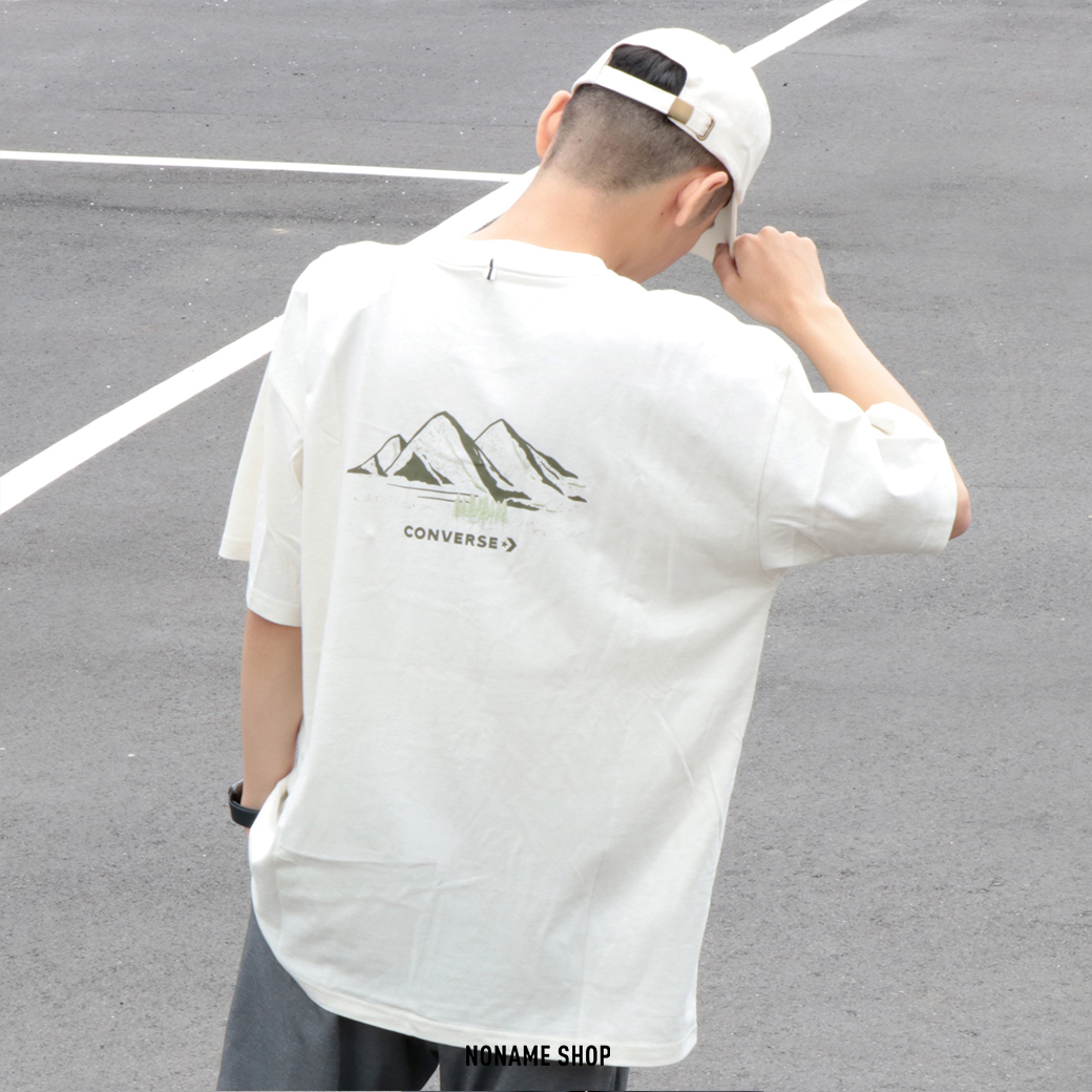 🔥"11"十衣🔥 CONVERSE MOUNTAIN 登山扣 口袋 山系 短袖 米白色 (男款)